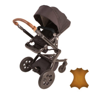 Replaceable handlebar grip cover for Joolz Day made of real leather