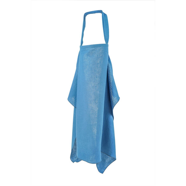 nursing cover blue, borstvoedingsdoek blauw