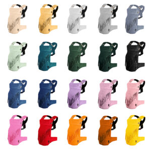 draagzak baby fluweel fringe