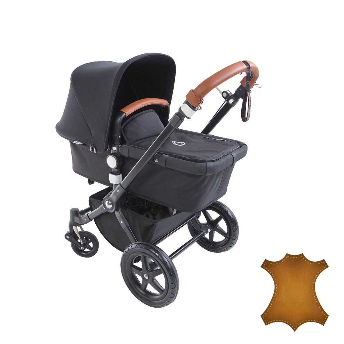 Bugaboo Cameleon 3 Lambskin Upholstery Set: Handlebar and Carrybar Covers