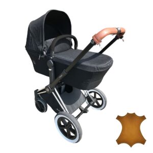 Cybex Priam handlebar cover 2 parts – leather push bar cover