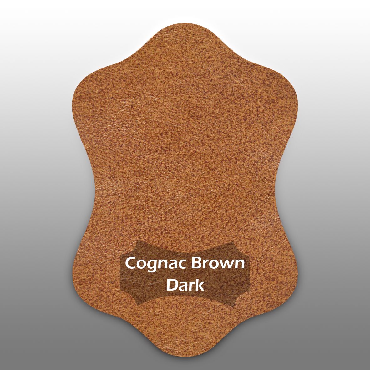 Cognac brown dark leather color swatch for handlebar covers