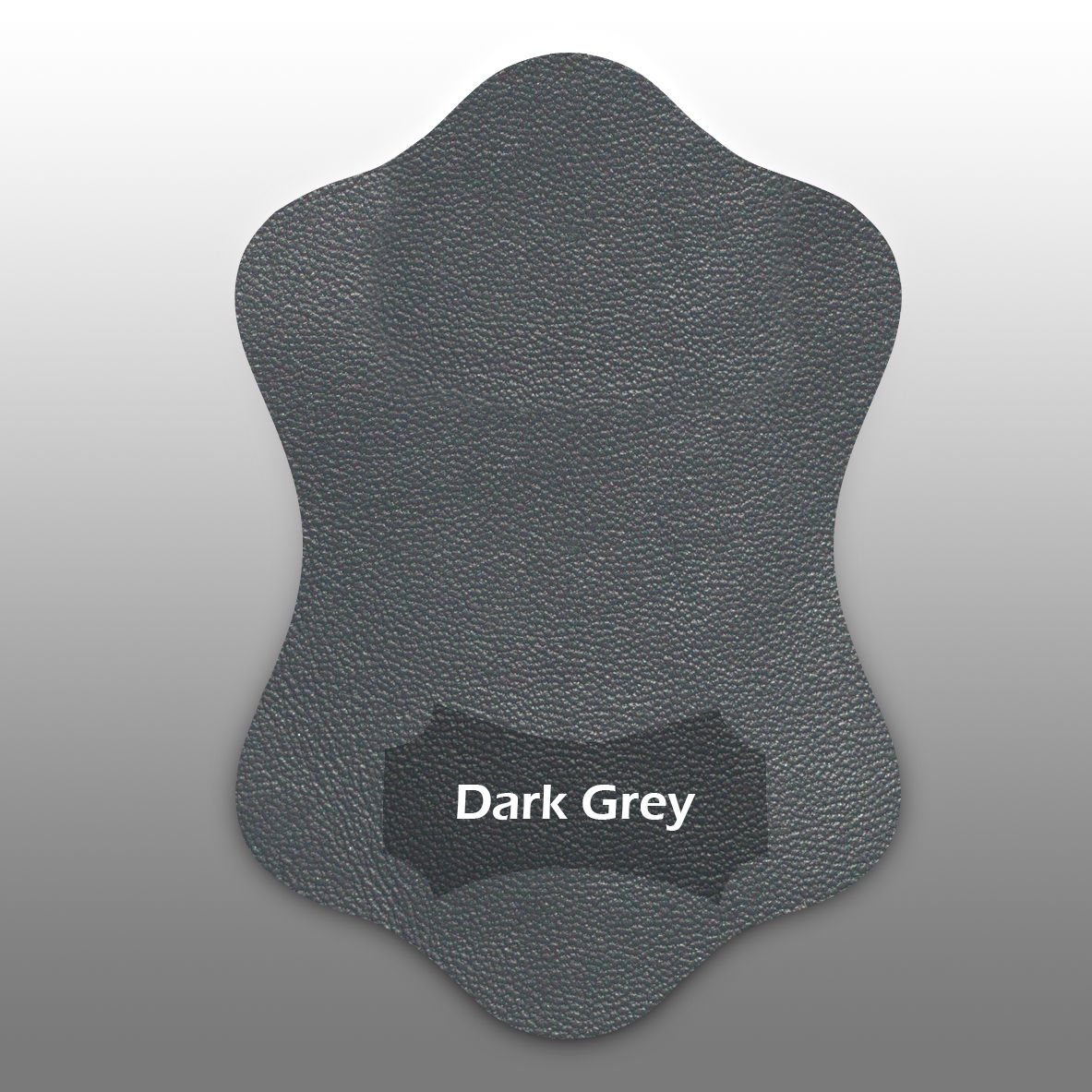 Dark gray leather color swatch for handlebar covers