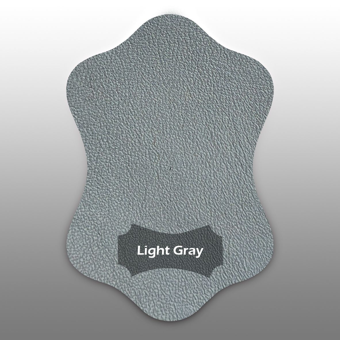 Light gray leather swatch for Joolz handlebar covers