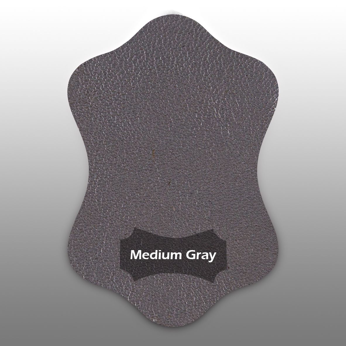 Medium gray leather swatch for Joolz handlebar covers