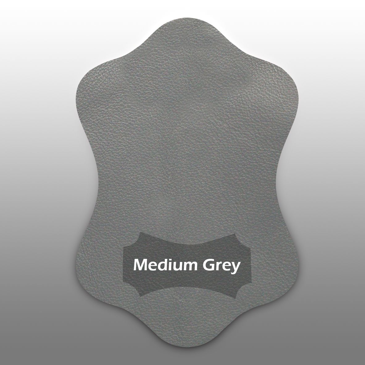 Medium gray leather color swatch for handlebar covers