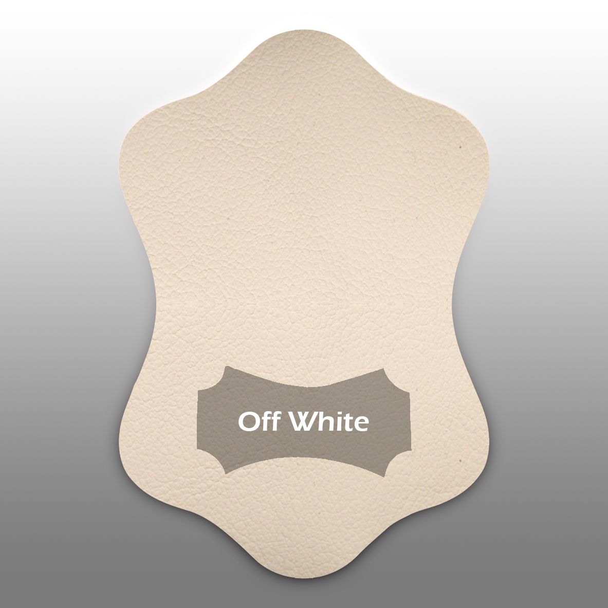 Off-white leather color swatch for handlebar covers