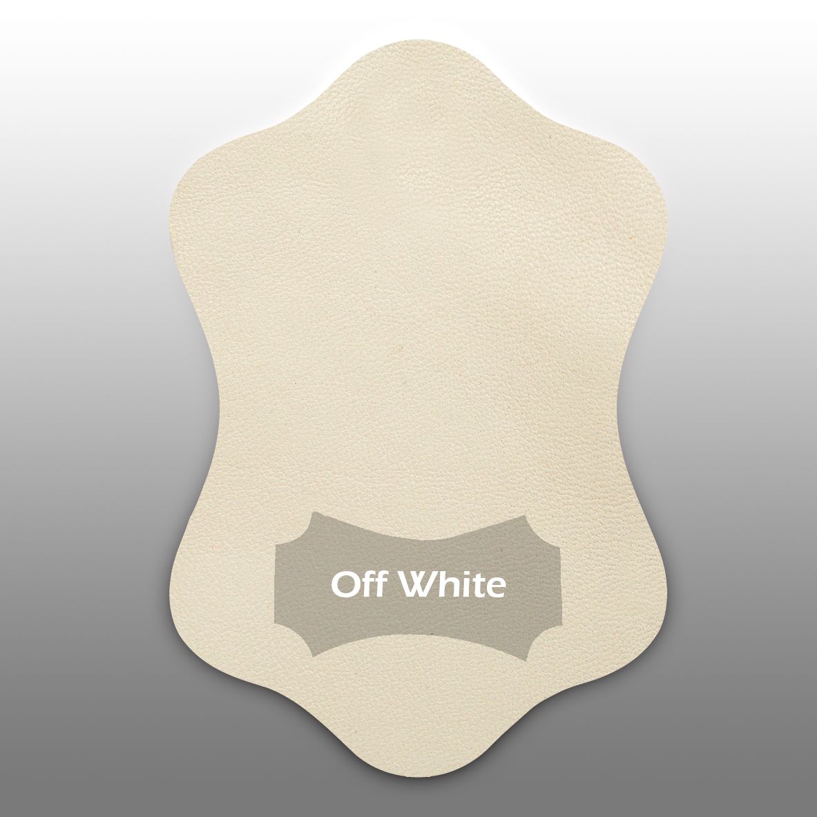 Off-white leather color swatch for handlebar covers